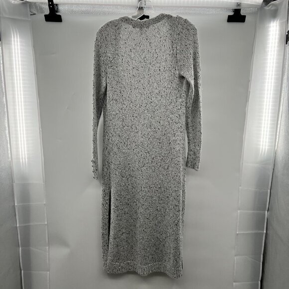 WHBM Women's Sequined Open Front Cardigan Duster Gray Knit Size Small - Picture 7 of 9